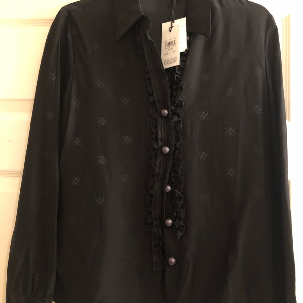 SaleNWT Authentic Coach Blouse w/gorgeous buttons. Never Worn & Pristine. Size 2